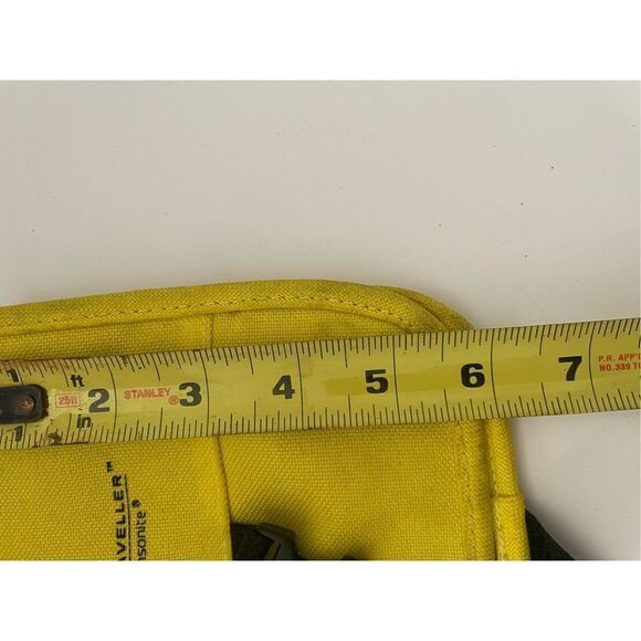 Royal Traveler Samsonite Men's Yellow Nylon Passport Holder Crossbody Wallet S - Picture 5 of 5